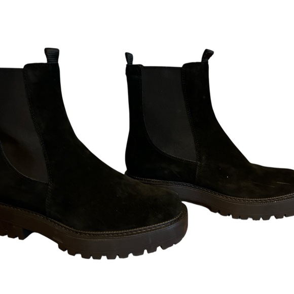 Sam Edelman Shoes - Sam Edelman Chelsea Lug Boots Black Suede